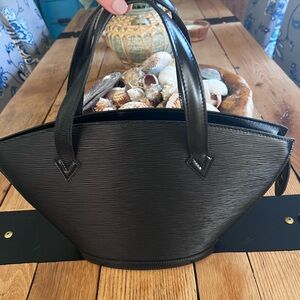Louis Vuitton saint Jacques black epi leather bag